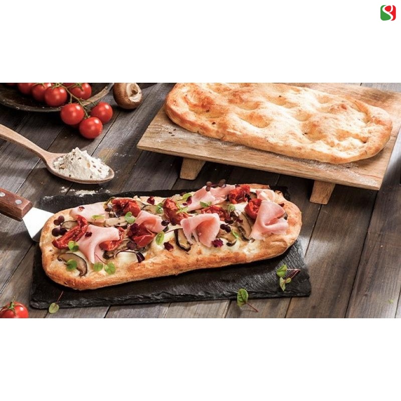 PIZZA base &quot;Pinsa Style&quot;, 14x28 cm, 180 g (soft wheat flour type 00