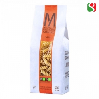 "Fusilli" HIGH QUALITY durum wheat ITALIAN pasta from best Italian producer: PASTIFICIO AGRICOLO MANCINI