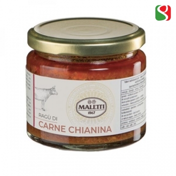 "Chianina" beef meat (60%) Tuscany Ragù pasta sauce 180 g