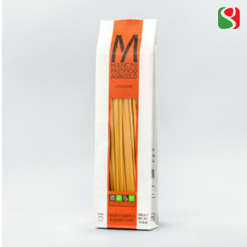 "Linguine" HIGH QUALITY durum wheat ITALIAN pasta from best Italian producer: PASTIFICIO AGRICOLO MANCINI, 500 g