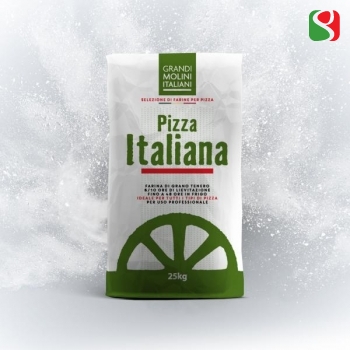 "Pizza Italiana" 00 W250, Pizza Flour for Real Italian Pizzas 25 kg - pizzas' leavening time up to 48 hours