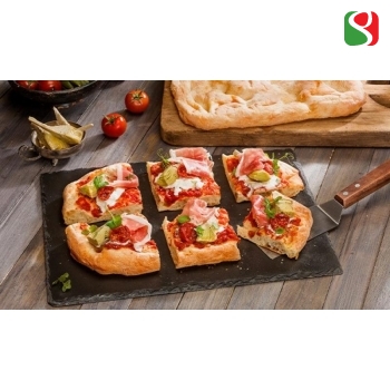 PIZZA base for "PIZZA al Taglio", 20cm x 30cm, 240 g - The real ITALIAN "PIZZA al Taglio", 8 pcs/crt