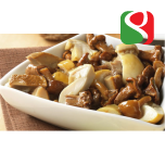 Mushrooms MIX "GRAN MALGA - Trifolati" (Nameko 36%, Porcini: 27%, Roundheads: 27%, Chanterelle: 10%) - 700g (82% of mushrooms!!!) Alubag