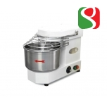 spiral kneaders to make pizza dough, 20 kg - 100-230 rpm SPEED + reverse rotation, wheels, timer, light - dimensions: 400mm (width) x 630mm (length) x 550mm (height); 230/50 V/Hz, power 1,1 Hp, weight of mix 20 Kg, volume of mix 25 Lt, weight of the machi