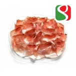Speck, Italian smoked ham sliced, 80 g  - parim enne: 16/06/2023 - Hoida jahedas +2°/+6°C.