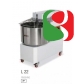 spiral kneaders to make pizza dough WITH 2 SPEEDS - dimensions: 400mm (width) x 700mm (length) x 680mm (height); 230-400/50 V/Hz, power 1 Hp, weight of mix 17 Kg, volume of mix 22 Lt, weight of the machine 65 ca. Kg