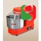 spiral kneaders to make pizza dough, 15kg - 100-230 rpm SPEED + reverse rotation - dimensions: 340mm (width) x 500mm (length) x 450mm (height); 230/50 V/Hz, power 1 Hp, weight of mix 17 Kg, volume of mix 18 Lt, weight of the machine 37 Kg